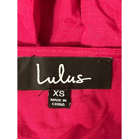 Lulus XS Pink Ruffle Spaghetti Strap Dress - Picture 3 of 4